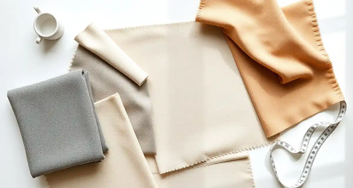 Measuring 60-inch fabric width for upholstery yardage 60-inch upholstery fabric swatches with measuring tape showing yardage calculation for furniture projects