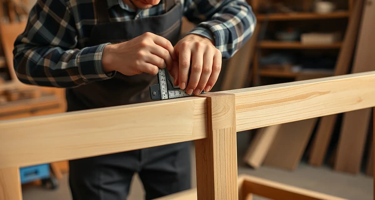 Frame inspection process for quality upholstery work Upholstery professional inspecting wooden furniture frame for structural integrity and defects before reupholstery restoration
