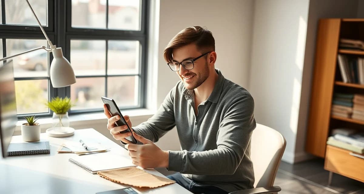 Local marketing strategy for upholstery businesses Upholstery shop owner posting on Nextdoor to generate local leads and customer recommendations for business growth