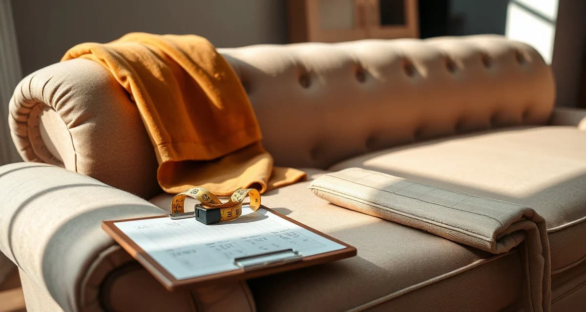 Calculating fabric requirements for rolled arm sofas Rolled arm sofa fabric yardage measurement guide showing upholstery shop calculations for sofas with rolled armrests