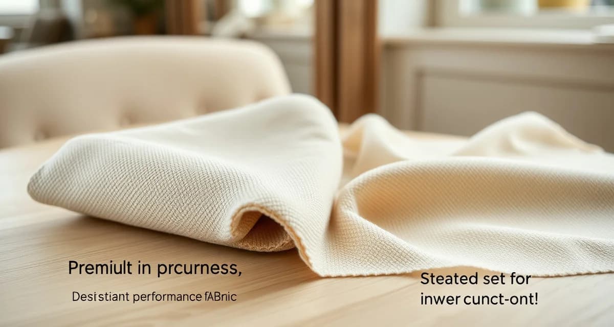 Stain resistant fabric types for upholstery Comparison of built-in stain resistant upholstery fabric swatches with premium performance textile materials for furniture protection