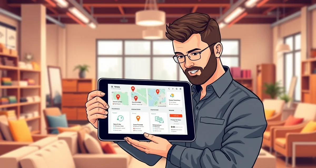 Centralized upholstery shop management system Multi-location upholstery shop management dashboard showing centralized inventory and ordering across multiple locations