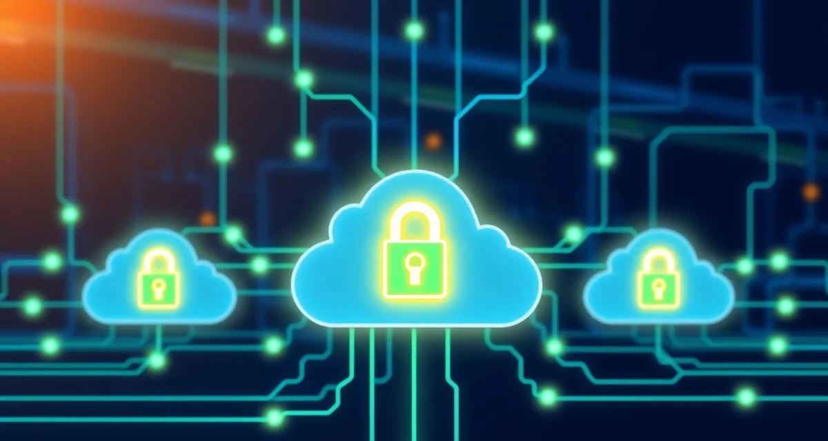 Cloud security infrastructure for upholstery business data Secure cloud data storage visualization showing encrypted upholstery shop software protection and backup systems