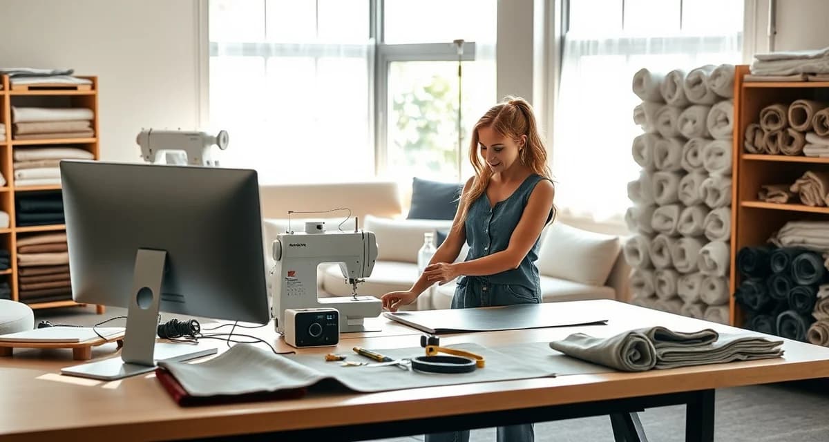 Island-based upholstery business using digital workflow tools Modern upholstery shop in Hawaii using cloud-based management software to track fabric orders and production schedules efficiently