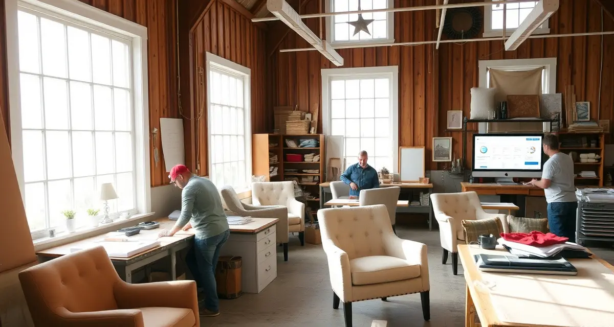 Upholstery business management platform for Maine coastal shops Upholstery shop software dashboard managing Maine seasonal marine furniture restoration business with job scheduling tools.