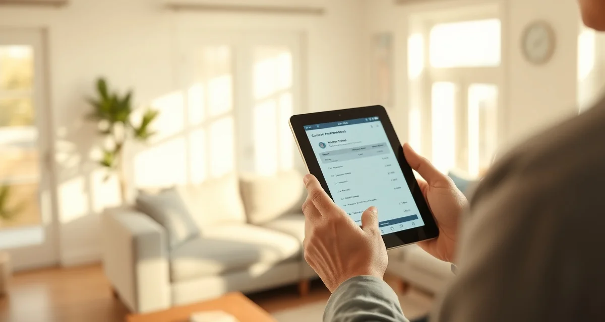 Mobile upholstery software enabling on-site furniture quotes Upholstery shop manager using mobile software to quote furniture on a tablet while visiting client's home