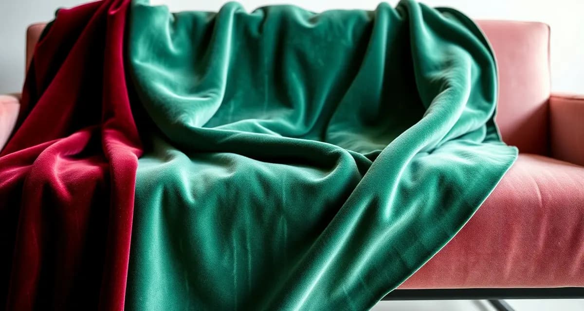 How velvet nap direction affects sofa fabric yardage Velvet fabric swatches showing nap direction on upholstered sofa with measurement guide for calculating yardage requirements